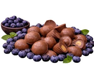 Milk Chocolate Fillings with Blueberry