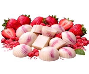 White Chocolate Hazelnut Fillings with Strawberry