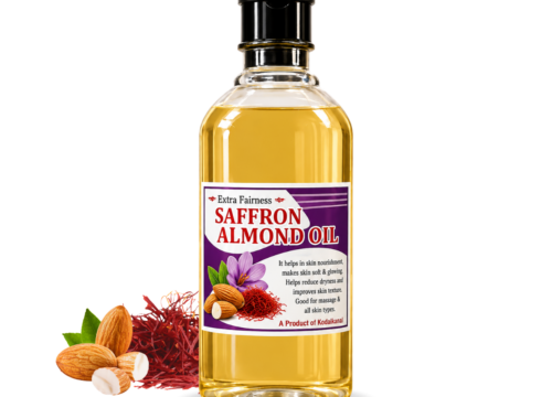 Saffron almond oil